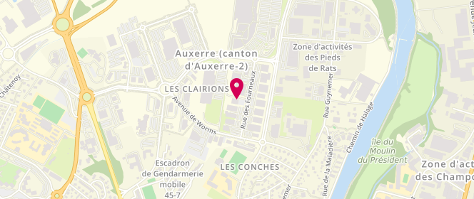 Plan de Blue Box, Zc des Clairions
11 Rue des Fourneaux, 89000 Auxerre
