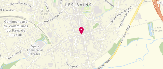 Plan de Le Choix de Sophie, 3 Rue Jules Adler, 70300 Luxeuil-les-Bains
