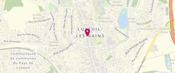 Plan de Le Petit Beguin, 29 Rue Victor Genoux, 70300 Luxeuil-les-Bains
