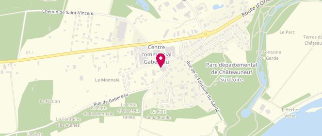 Plan de Ladies Cath, 40 Rue de Gabereau, 45110 Châteauneuf-sur-Loire