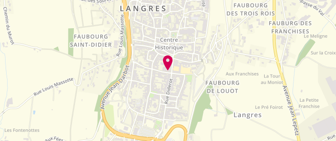 Plan de Le Dressing de Lise, 30 place Diderot, 52200 Langres