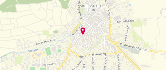 Plan de Boutique de Mères en Filles, 67 Rue Maréchal de Lattre de Tassigny, 68360 Soultz-Haut-Rhin