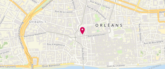 Plan de Patrice Bréal, 34 Rue Jeanne d'Arc, 45000 Orléans