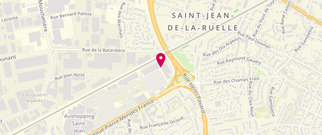 Plan de Tati, Auchan Hypermarché Saint -Jean de la Ruelle avenue Pierre Mendès France, 45140 Saint-Jean-de-la-Ruelle