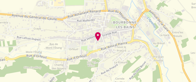 Plan de Boutique Christelle, 15 Rue des Bains, 52400 Bourbonne-les-Bains