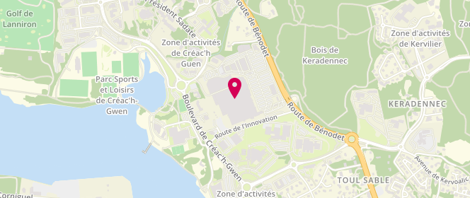 Plan de Caroll, Centre Commercial Géant
163 Route de Bénodet, 29000 Quimper