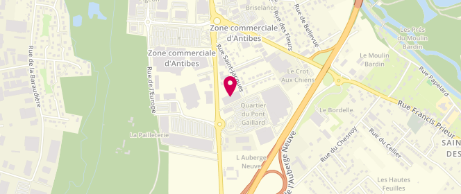 Plan de GÉMO, Parking Centre Commercial Geant
Av. d'Antibes, 45200 Amilly