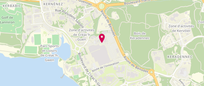 Plan de Armor Lux, Centre Commercial Géant
163 Route de Benodet, 29000 Quimper