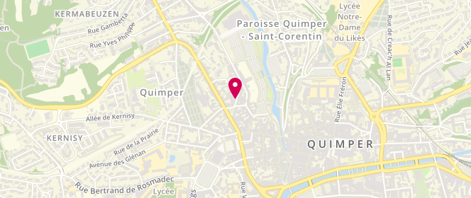 Plan de Run Aventure, 6 Rue de Locronan, 29000 Quimper