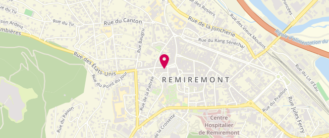 Plan de Au Bon Goût, 3 Rue de la Courtine, 88200 Remiremont