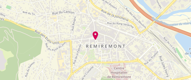 Plan de Cache Cache Remiremont, 9 place de Lattre Tassigny, 88200 Remiremont