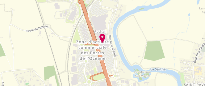 Plan de Calzedonia, Centre Commercial Auchan, 72650 La Chapelle-Saint-Aubin