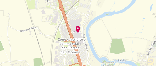 Plan de Ms Mode, Centre Commercial Auchan
Zone Aménagement du Moulin Aux Moines, 72650 La Chapelle-Saint-Aubin