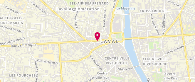 Plan de Superdry Laval, 17 Rue du Général de Gaulle, 53000 Laval