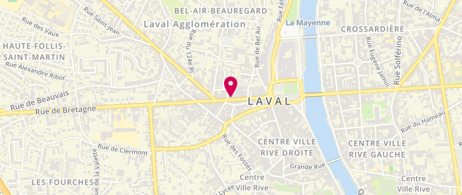 Plan de Magasin 434, 48 Rue General de Gaulle, 53000 Laval