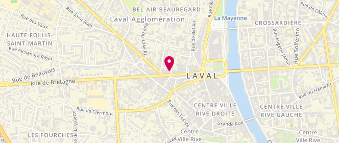 Plan de Naf Naf, 52 Rue du Général de Gaulle, 53000 Laval