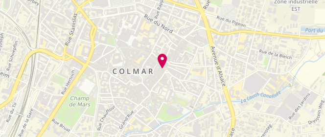 Plan de Colmar Rue des Clefs 1-3 St Wn 16533, 1 Rue des Clefs, 68000 Colmar