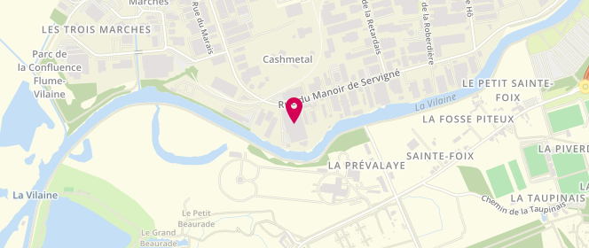 Plan de Etablissements Gaillard et Gourio, 35 Rue du Manoir de Servigné, 35000 Rennes
