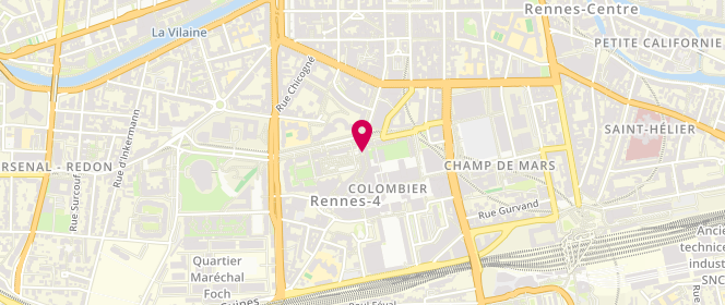 Plan de Quater Black, Centre Commercial Colombia, 35000 Rennes