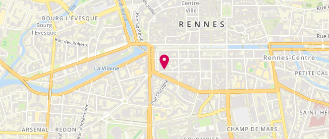 Plan de Esprit Rugby, 56 Rue Poullain Duparc, 35000 Rennes