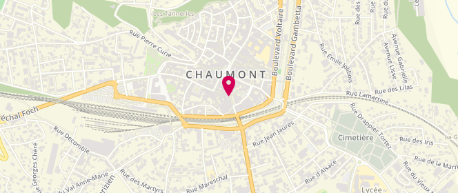 Plan de Pimkie, 12 Rue Georges Clémenceau, 52000 Chaumont
