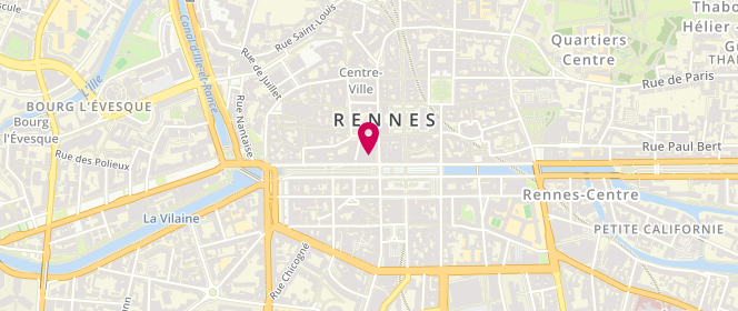 Plan de Rayon Concede Galeries Lafayette, 1 Rue de Rohan, 35000 Rennes