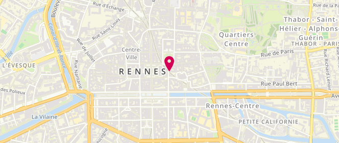 Plan de Chapellerie Ganterie - Falbalas Saint Junien - Rennes, 4 Rue Edith Cavell, 35000 Rennes