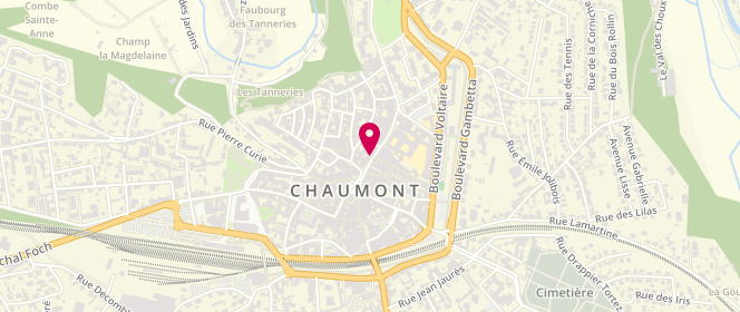 Plan de Chastain Maroquinerie, 23 Rue Victoire de la Marne, 52000 Chaumont