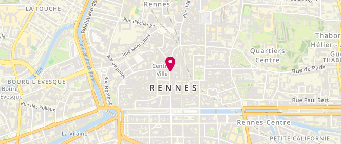 Plan de Sandro, 6 Rue Châteaurenault, 35000 Rennes