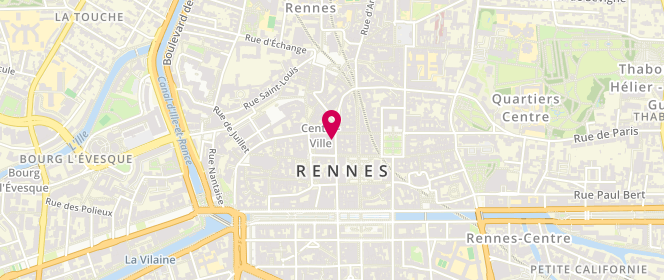 Plan de One Step, 7 Rue Châteaurenault, 35000 Rennes