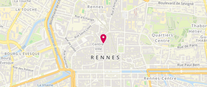Plan de Boutique Devernois, 2 Rue du Champ Jacquet, 35000 Rennes