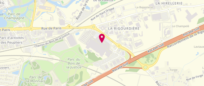 Plan de Caroll, Centre Commercial Carrefour Zone Artisanale De
La Rigourdière, 35510 Cesson-Sévigné
