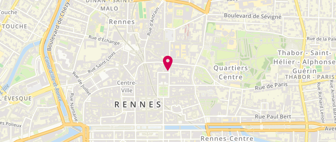 Plan de Le Patron, 1 Rue Hoche, 35000 Rennes
