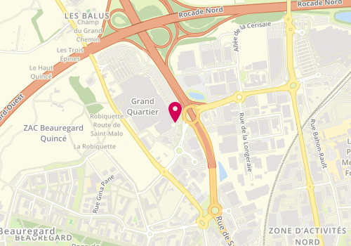Plan de IKKS Junior, Route de Saint-Malo
Centre Commercial Grand Quartier, 35760 Saint-Grégoire