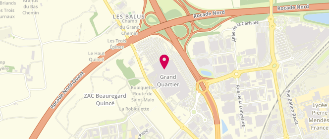 Plan de Etam, Centre Commercial Grand Quartier, 35760 Rennes