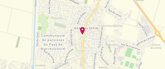 Plan de Chez Sabine-Mode & Confort, 29 Rue du Marechal Foch, 67390 Marckolsheim