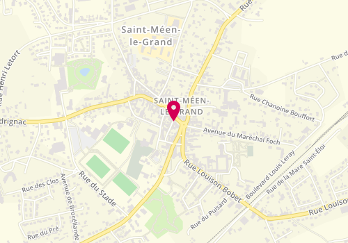 Plan de Instant Présent, 16 place Patton, 35290 Saint-Méen-le-Grand