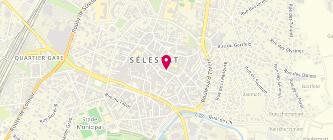 Plan de Hana Sous Les Etoiles, 4 Rue Sainte-Foy, 67600 Sélestat
