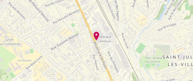 Plan de Triumph, Marques Avenue
114 Boulevard de Dijon, 10800 Saint-Julien-les-Villas