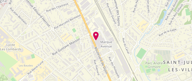 Plan de Descamps Outlet Store, Marques Avenue
114 Boulevard de Dijon, 10800 Saint-Julien-les-Villas