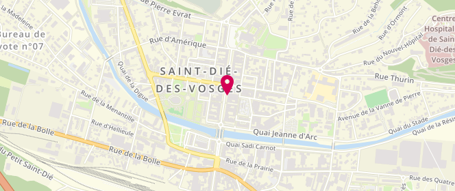 Plan de Frou Frou, 28A Rue Thiers, 88100 Saint-Dié-des-Vosges