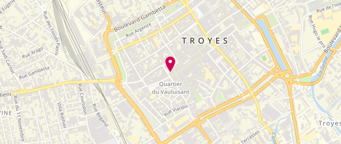 Plan de L'Antrepotes, 19 place Audiffred, 10000 Troyes