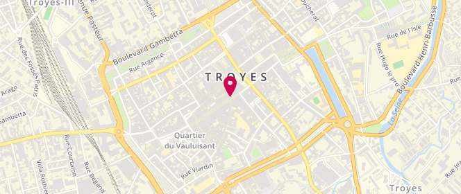 Plan de Armand Thiery Femme, 72 Rue Emile Zola, 10000 Troyes