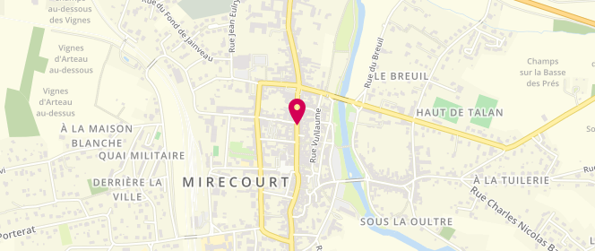 Plan de A la Ville de Nancy, 37 Rue General Leclerc, 88500 Mirecourt