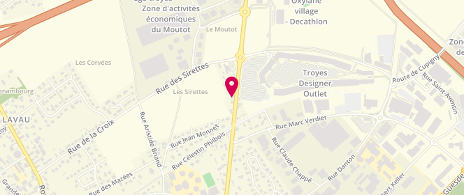 Plan de Le monde de Sandrine, 83 avenue Jean Jaurès, 10150 Pont-Sainte-Marie
