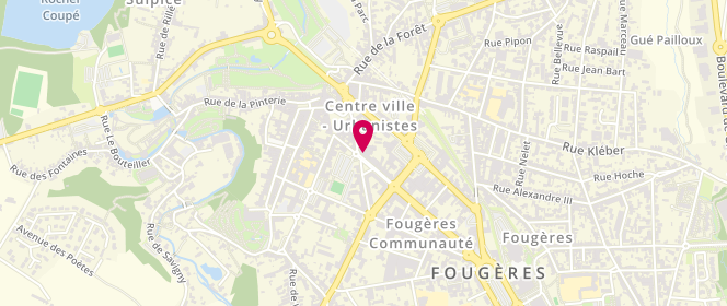 Plan de Cache-Cache, 1 Boulevard Jean Jaurès, 35300 Fougères