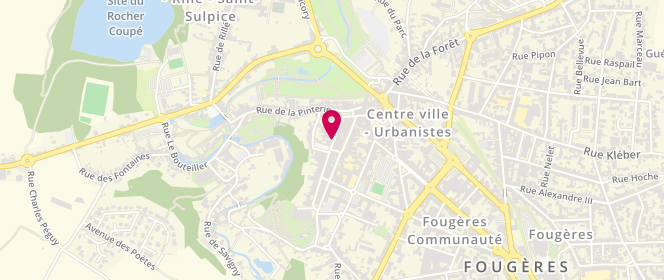 Plan de La Fée Maraboutée, 16 Rue Nationale, 35300 Fougères