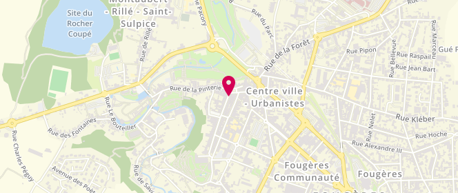 Plan de Les Piplettes de Fougères, 5 Rue Nationale, 35300 Fougères