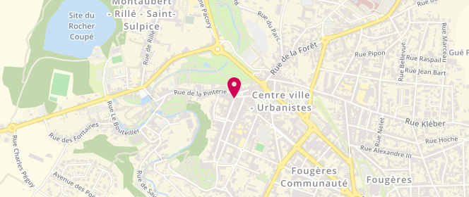 Plan de Etam Lingerie, 1-3 Rue Nationale, 35300 Fougères