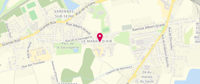 Plan de Devred, Lieudit la Justice et le Marais Espace Commercial du Breau, 77130 Varennes-sur-Seine